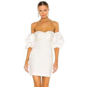 Cinq a Sept Teagan off shoulder puff sleeve dress